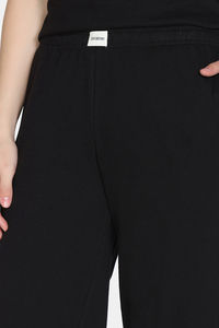 Zivame 2 Mile Fashion Knit Cotton Loungewear Set - Black Beauty — thumbnail 8